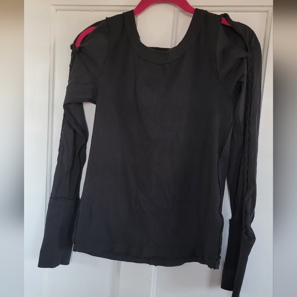 We The Free Black Long Sleeve Top